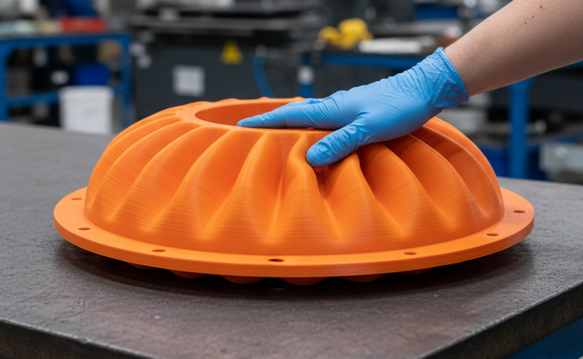 Industrial manufacturing in progress