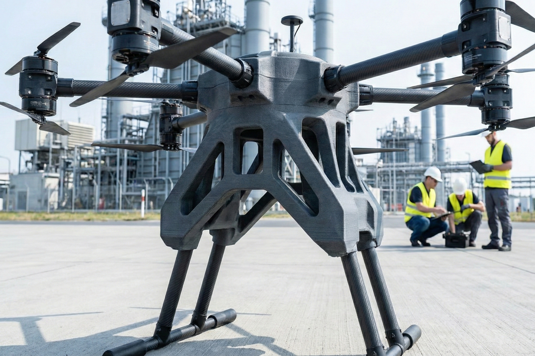 Large-format 3D printed UAV airframe prototype
