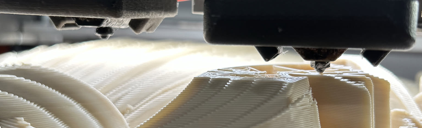 Industrial large-format 3D printing extrusion process