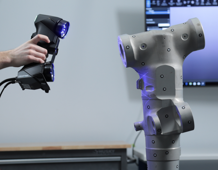 Scanned geometry converted into CAD